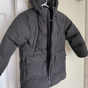 Boys black size 7 Zara winter coat